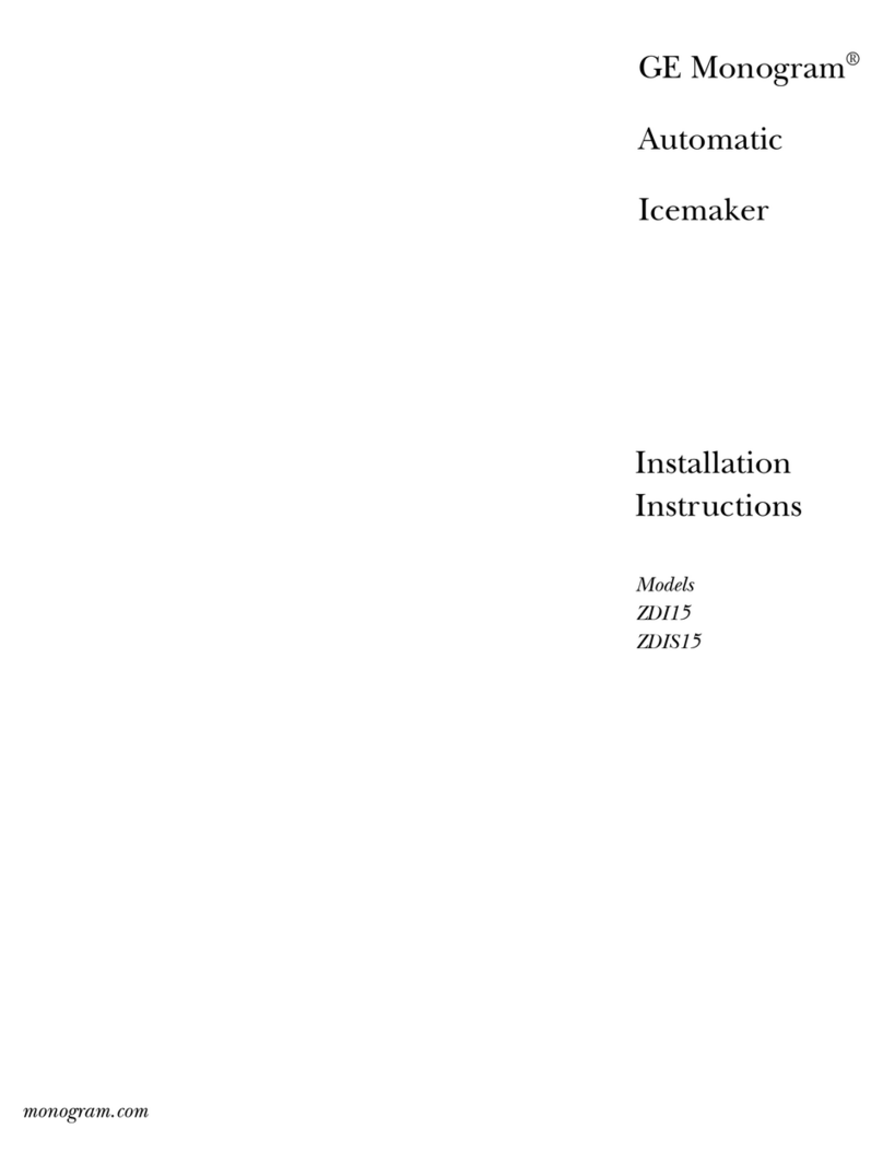 GE Monogram Refrigerator User manual