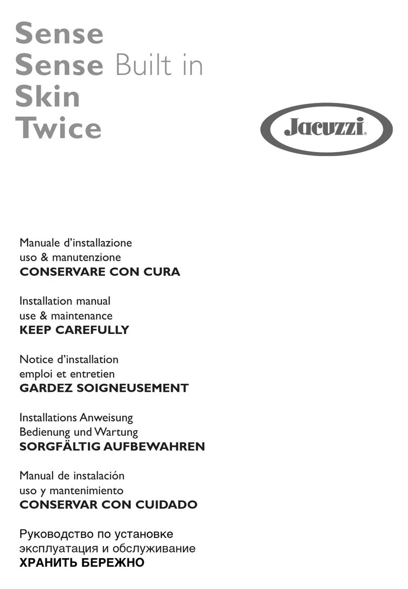 Jacuzzi Sense Instruction manual