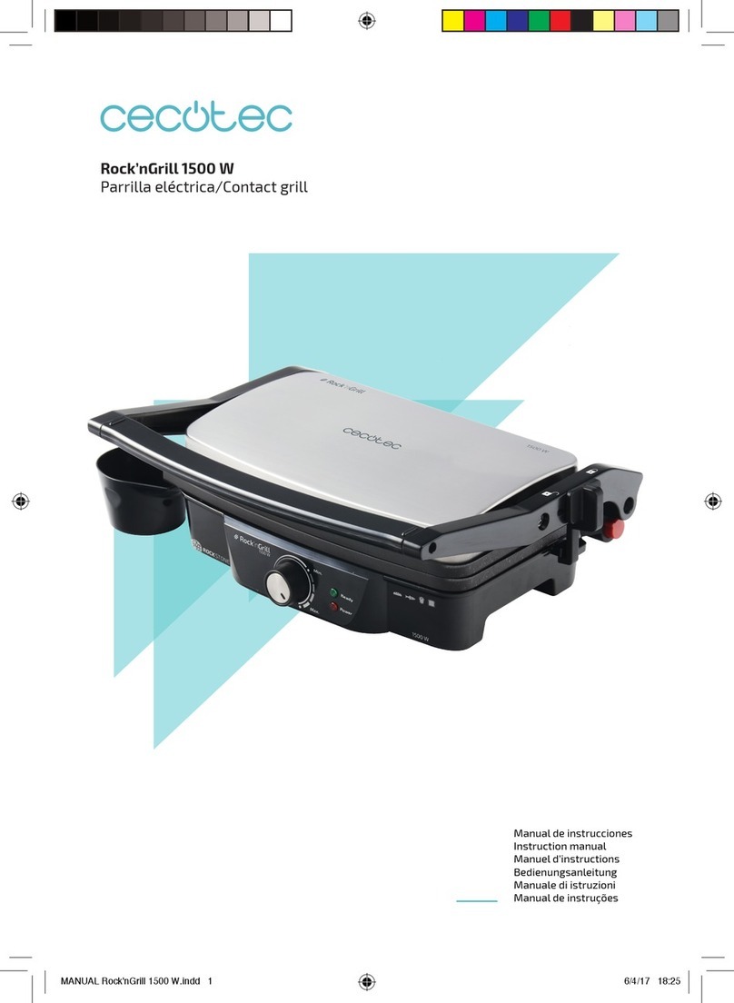 cecotec Rock'nGrill 1500 W instruction manual cecotec Rock'nGrill 1500 W instruction manual
