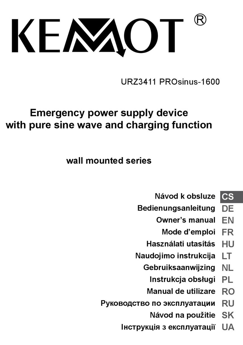 Kemot PROsinus-1600 owner's manual