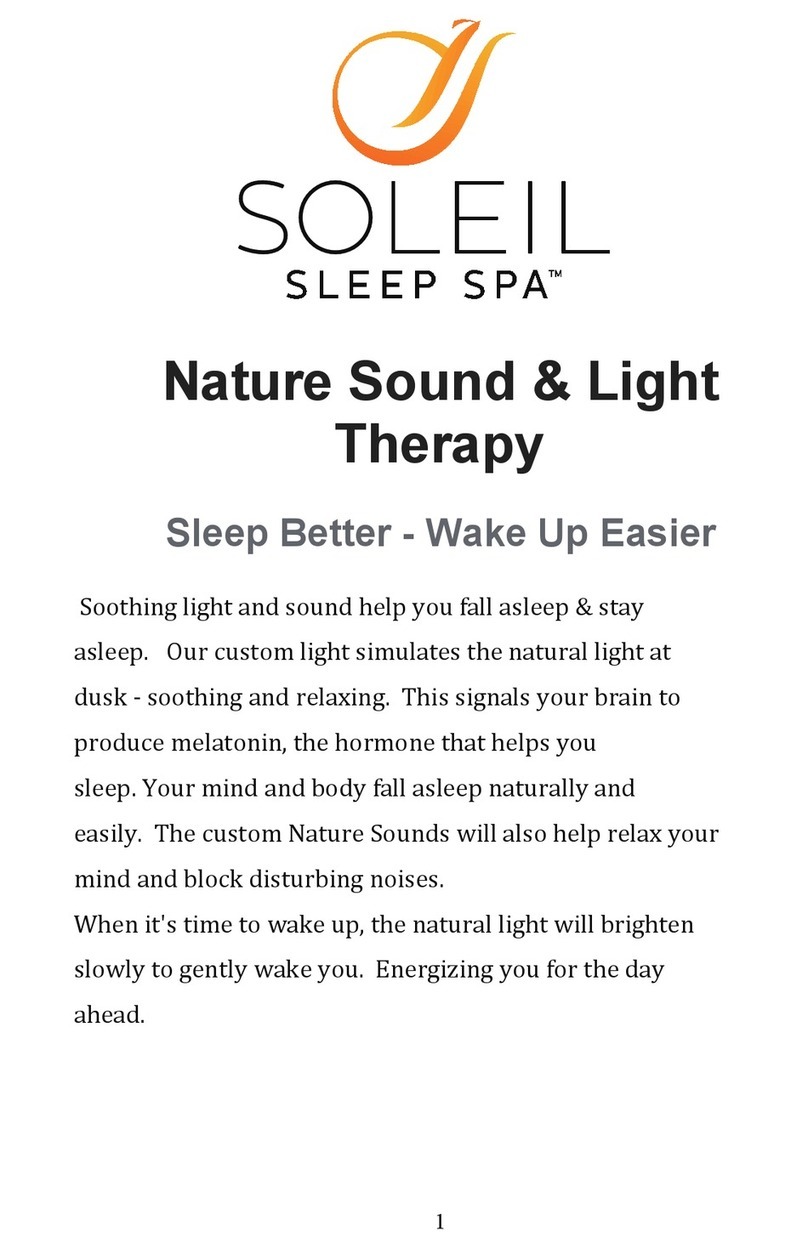 Soleil Sleep Spa SPA-7 manual