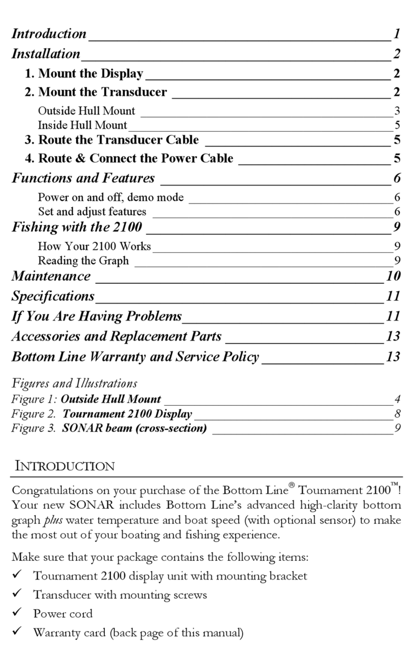 Bottom Line Tournament 2100 User manual
