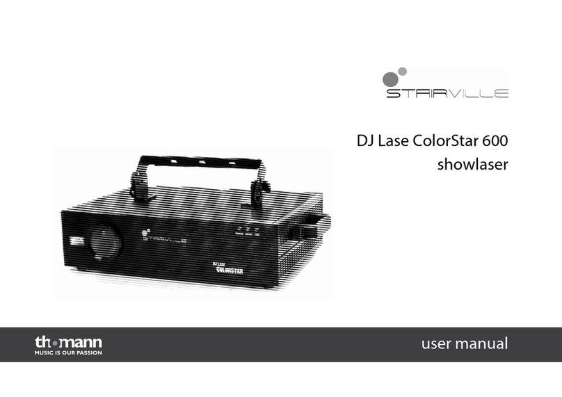 thomann Stairville DJ Lase ColorStar 600 user manual