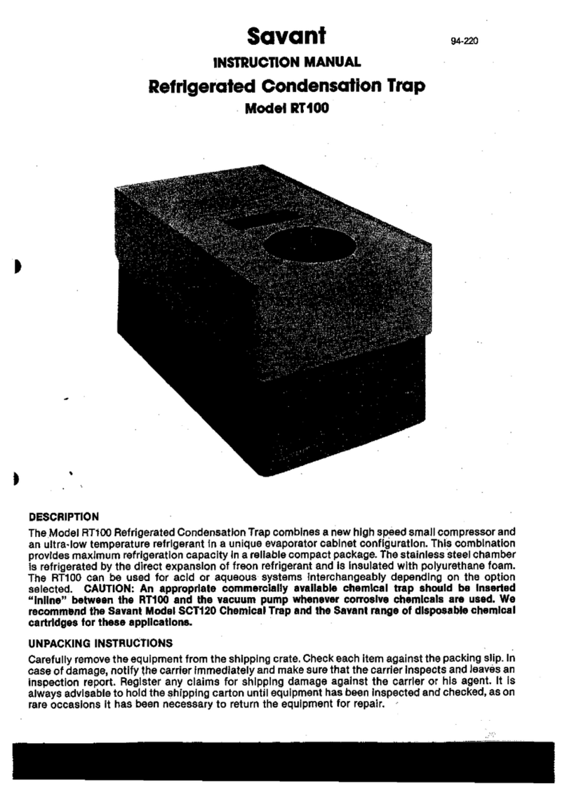 Savant RT100 instruction manual