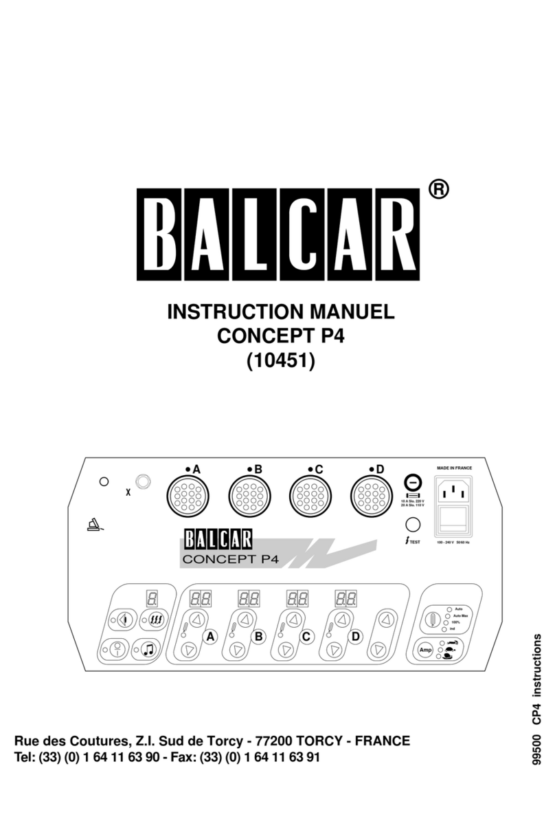 Balcar CONCEPT P4 instruction manual