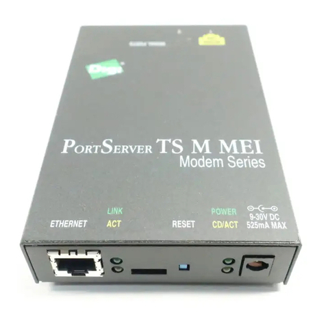 Digi PortServer TS M MEI quick start guide