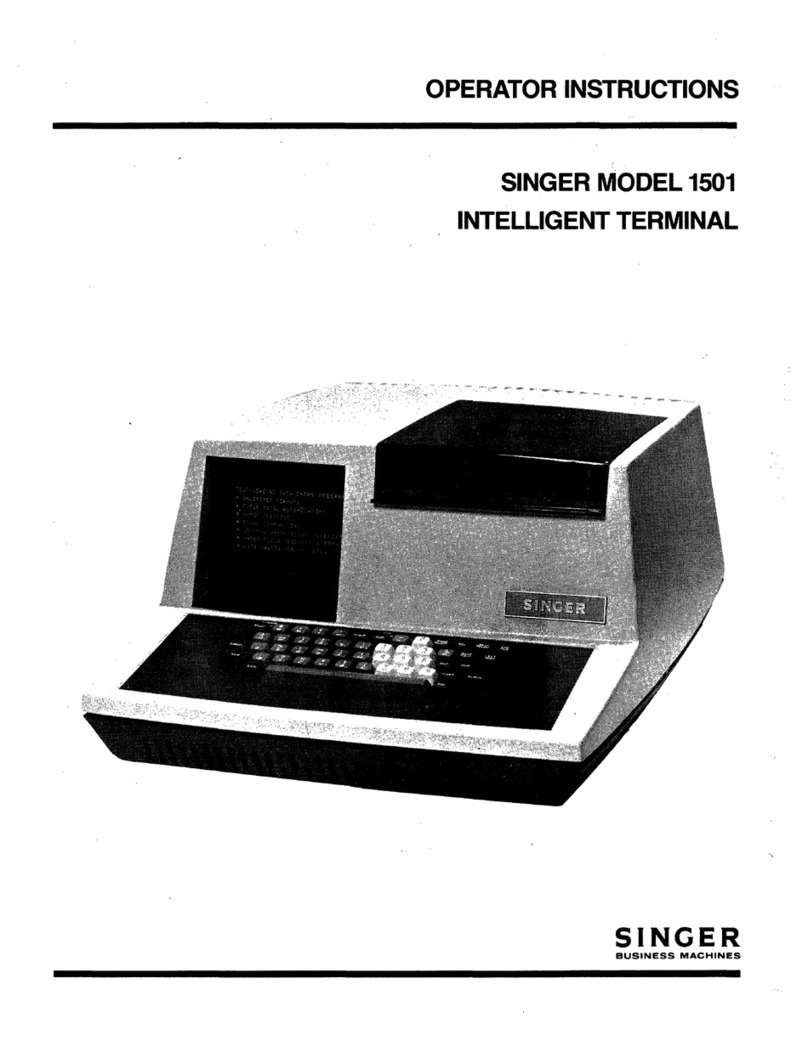 Singer 1501 Operator instructions