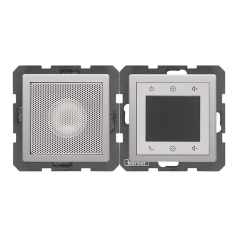 Berker Radio Touch  2880 Series Operation and installation instructions