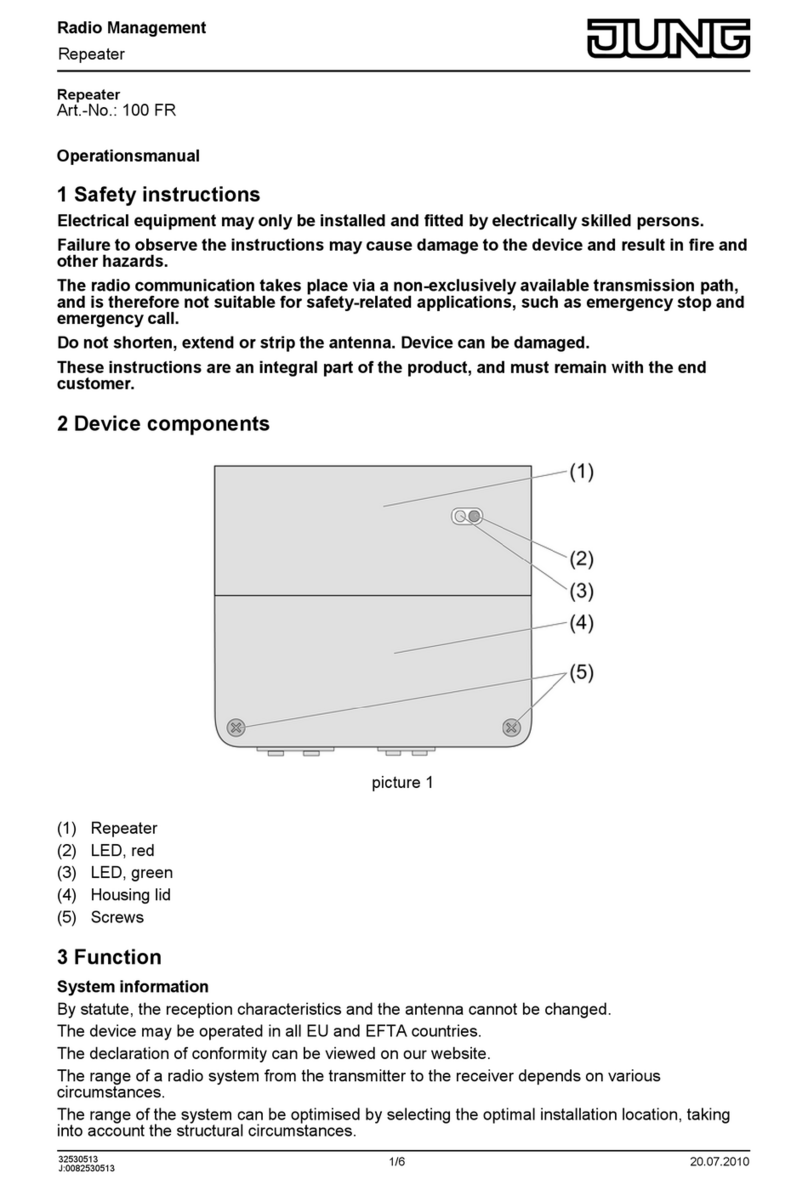 Jung 100 FR manual