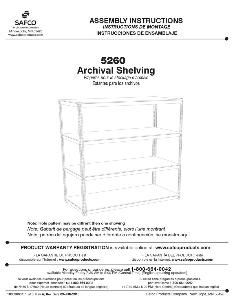 LDI Spaces Safco 5260 User manual