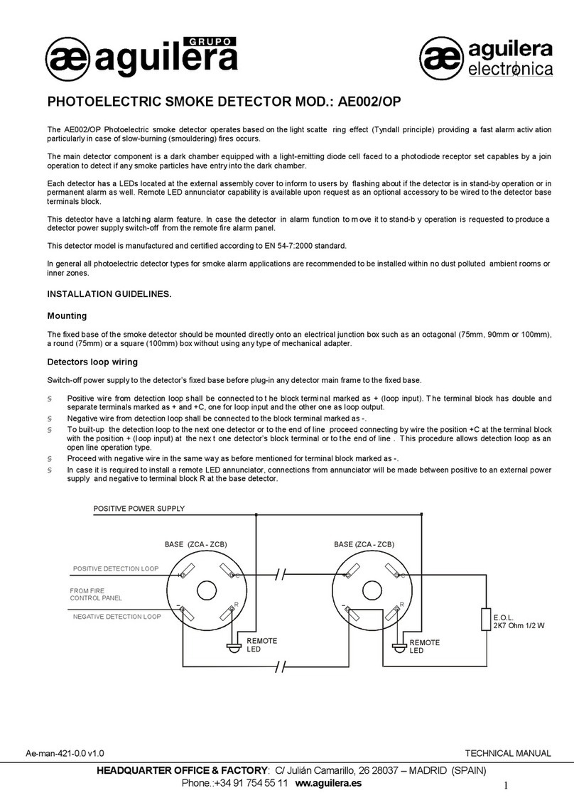 aguilera electronica AE002/OP Technical manual