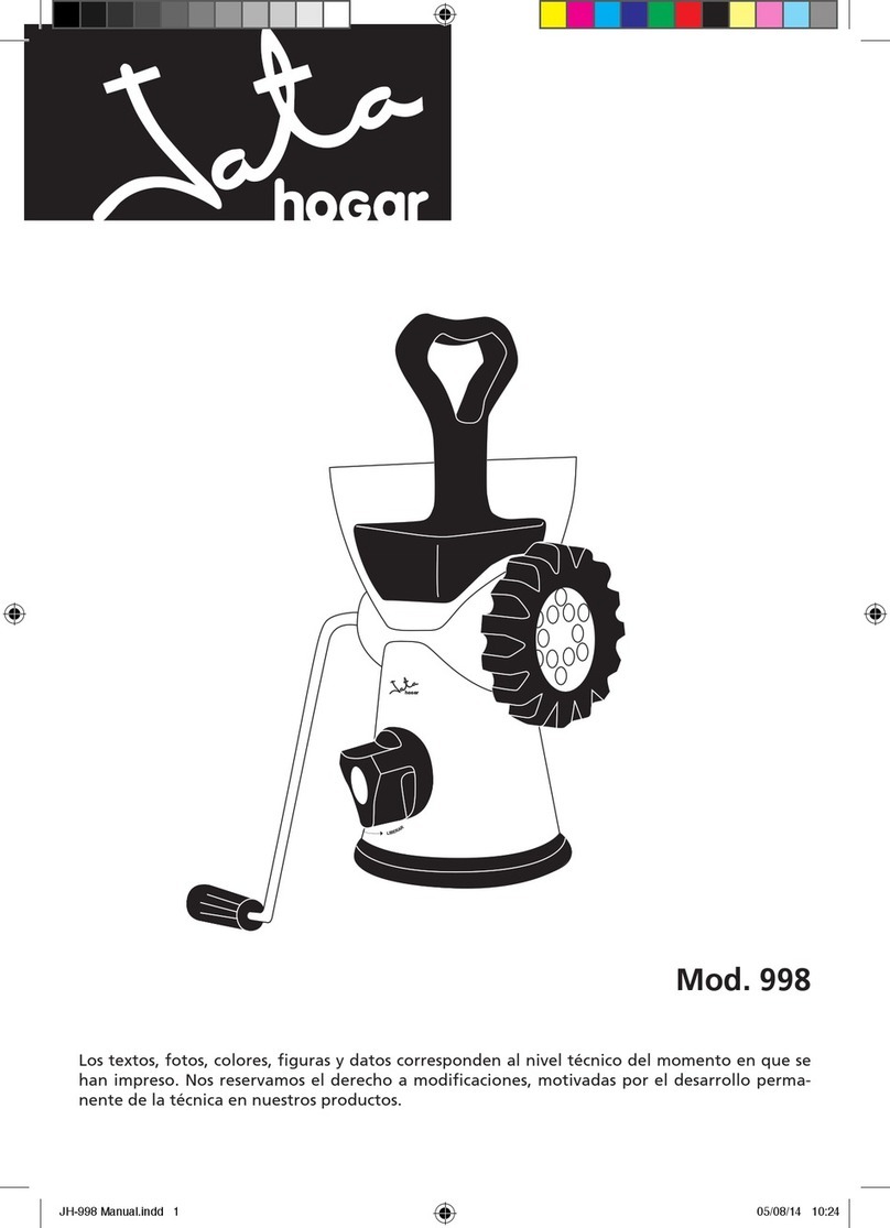 Jata hogar 998 Instructions of use