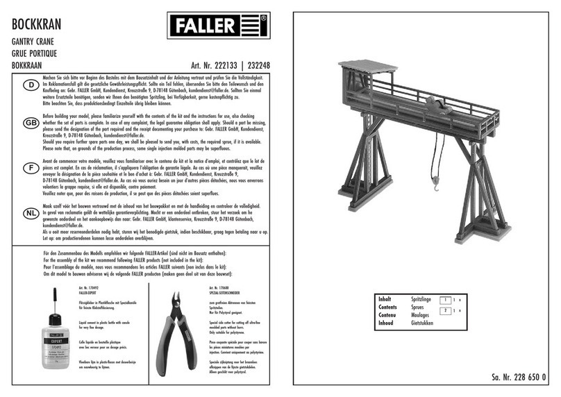 Faller GANTRY CRANE User manual