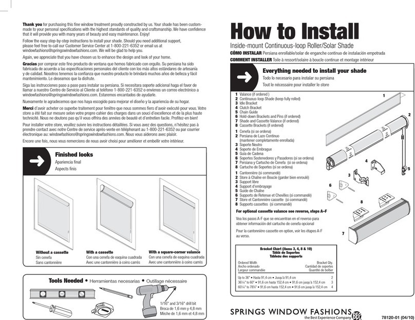 BEST EXPERIENCE Springs Window Fashions Inside-mount Continuous-loop Roller/Solar... How to install BEST EXPERIENCE Springs Window Fashions Inside-mount Continuous-loop Roller/Solar... How to install