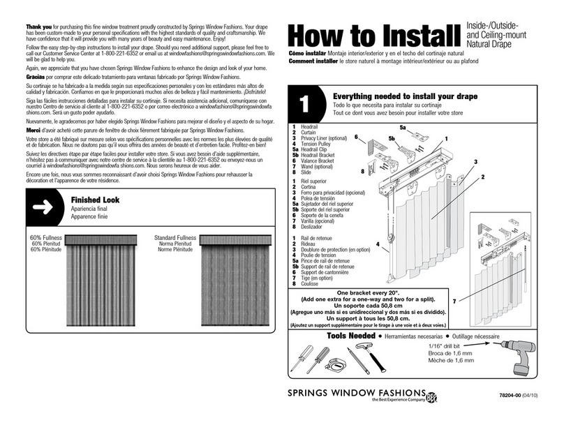 BEST EXPERIENCE Springs Window Fashions Natural Drape How to install