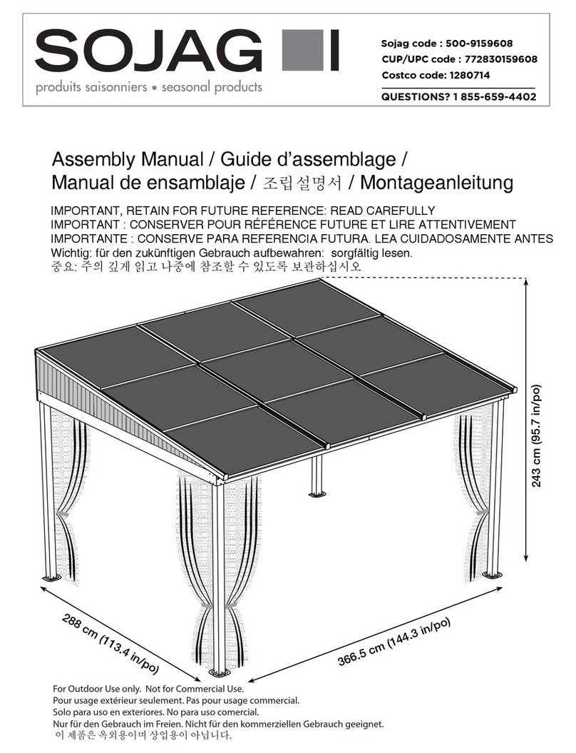 Sojag 500-9159608 Assembly manual