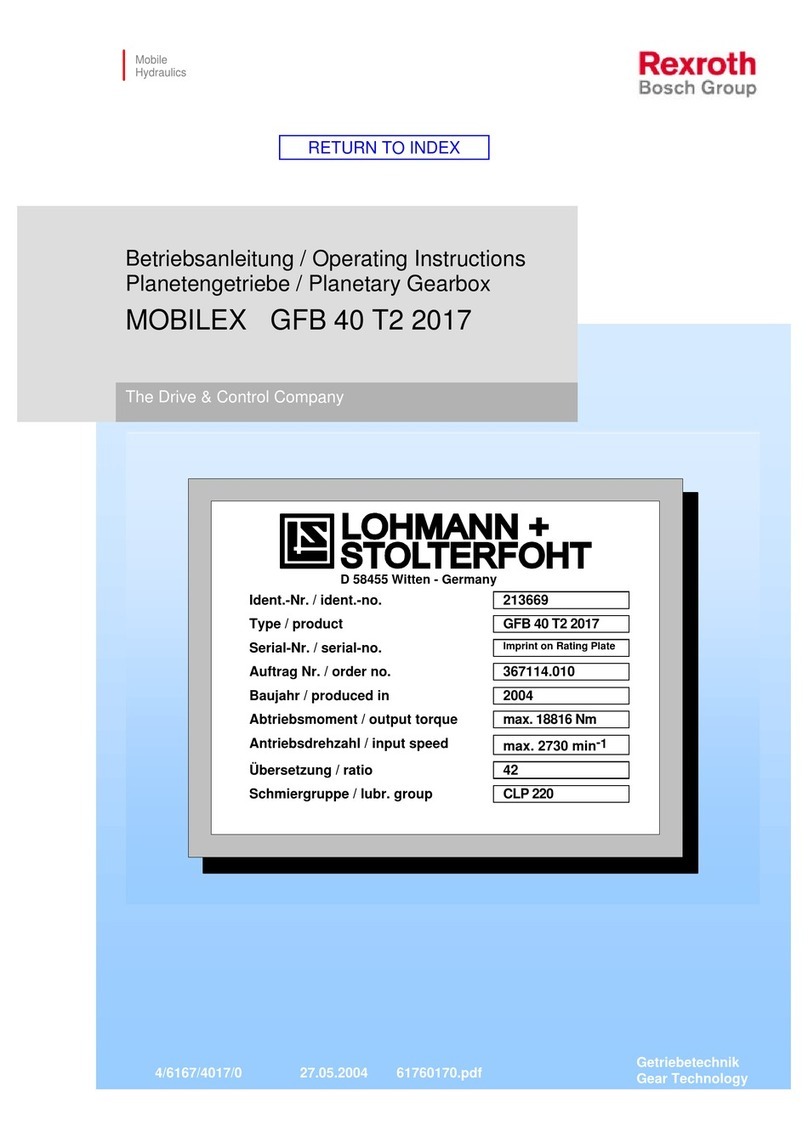 Bosch Rexroth Lohmann + Stolterfoht MOBILEX GFB 40 T2... operating instructions