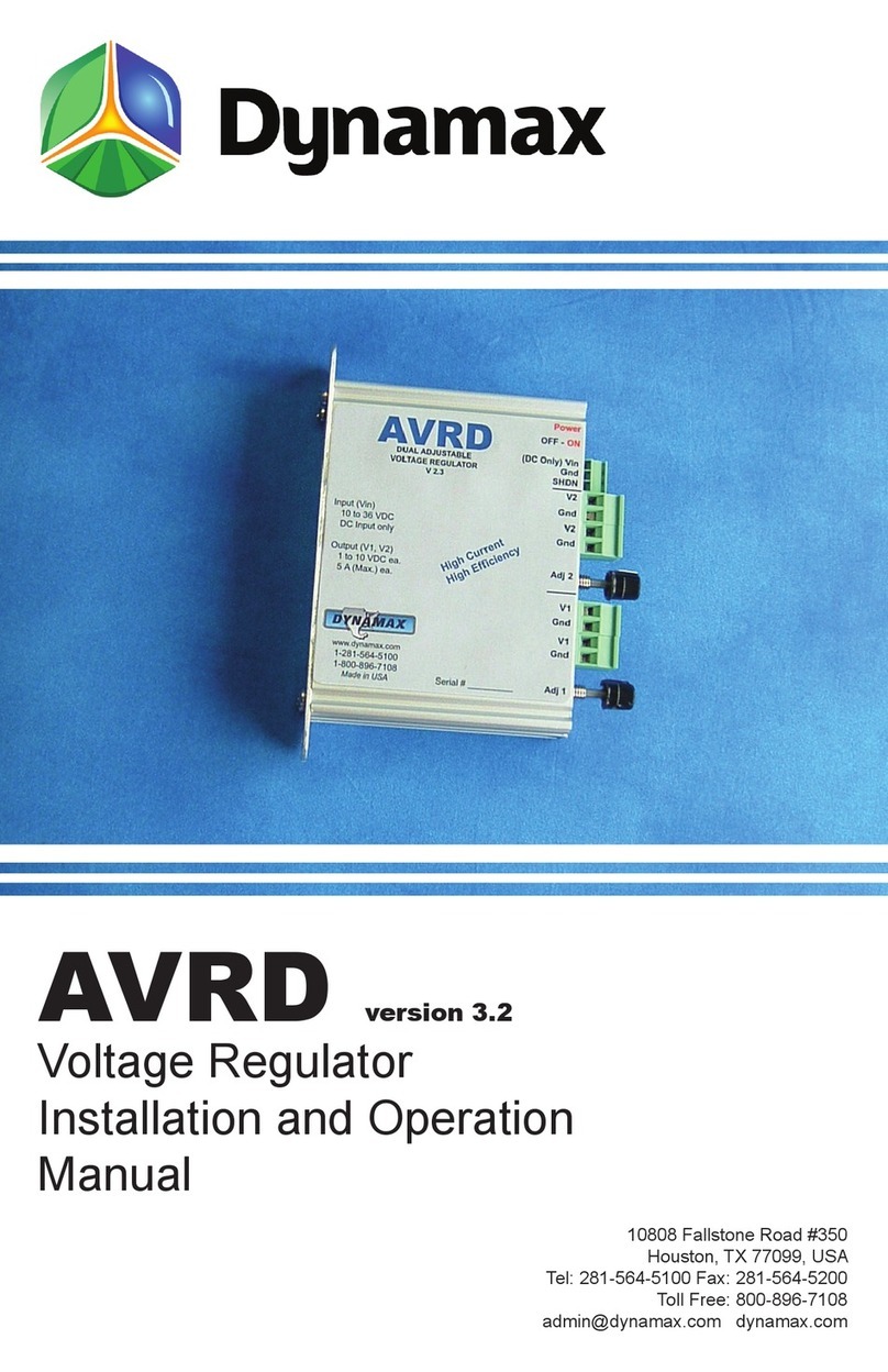 Dynamax AVRD 3.2 User manual