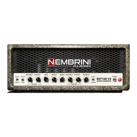 Nembrini Audio BST100 V2 SUPER OVERDRIVE User manual