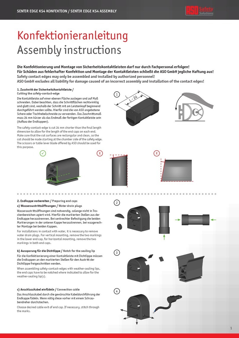 ASO Safety Solutions SENTIR EDGE KS4 Assembly instructions