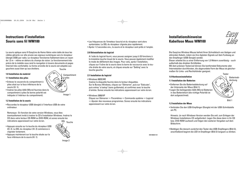 EasyLine WM100 User manual