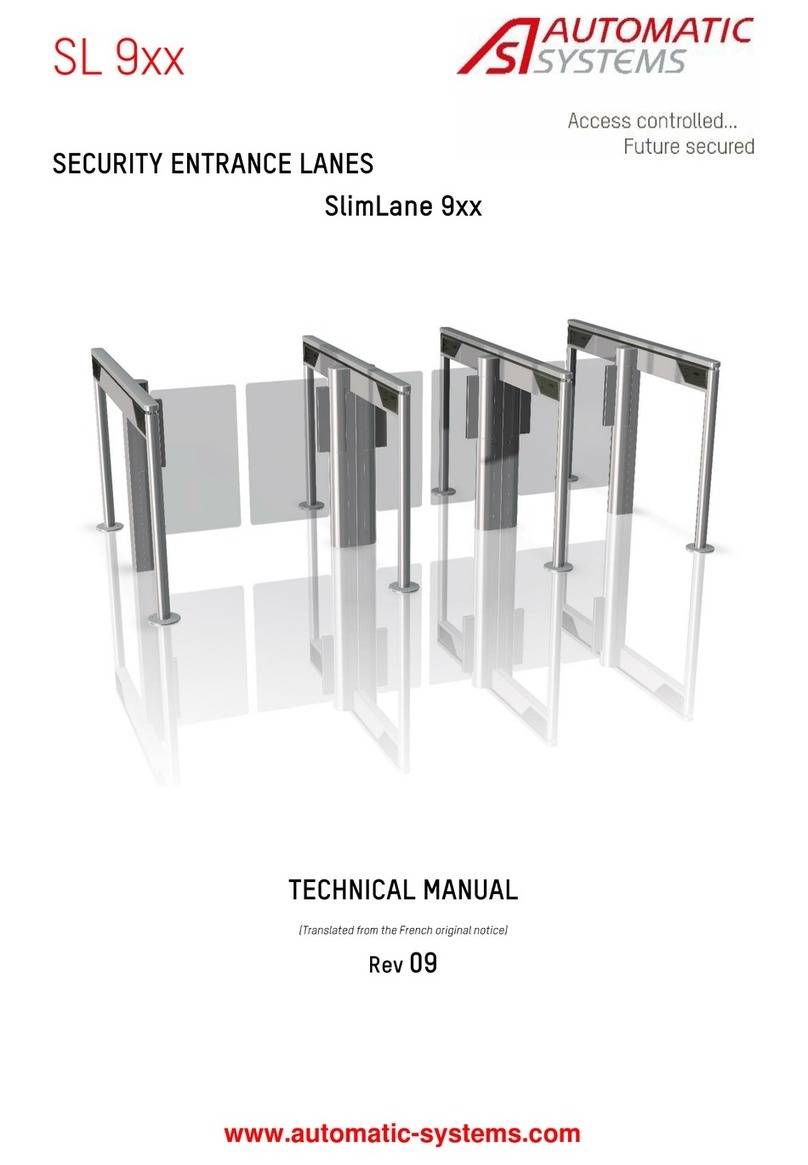 Automatic Systems SlimLane 9 Series Technical manual