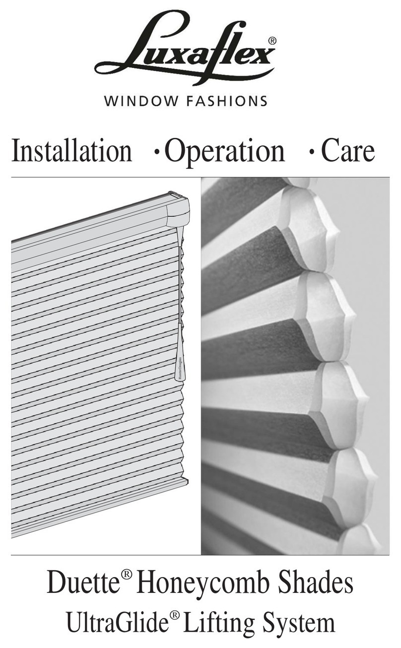 LuxaFlex Duette Parts list manual LuxaFlex Duette Parts list manual
