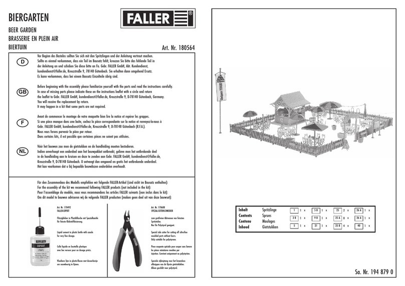 Faller 180564 User manual