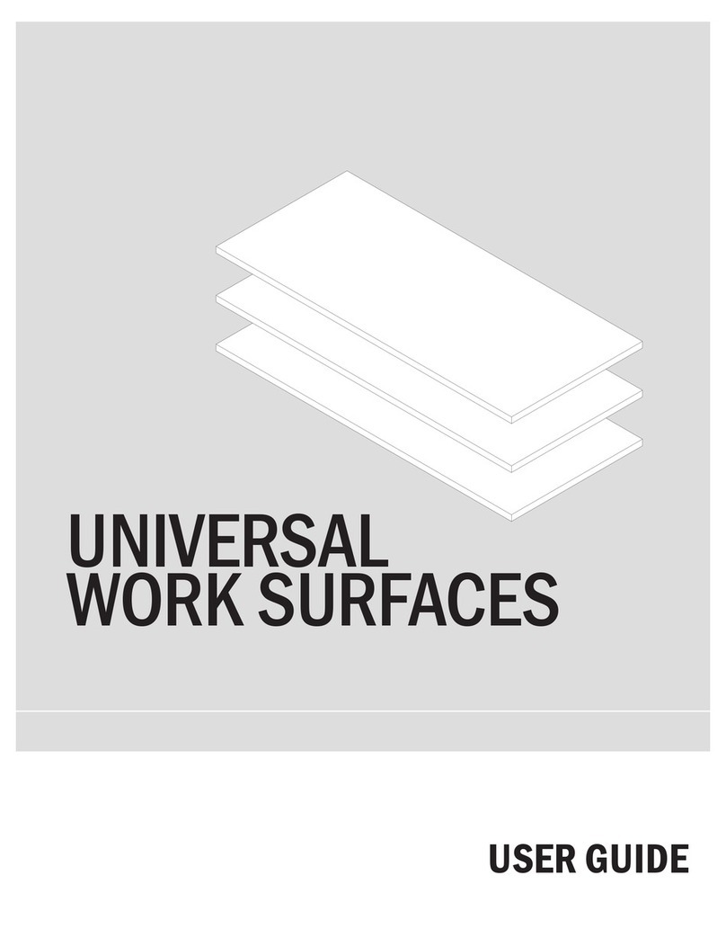 OMT-Veyhl UNIVERSAL WORK SURFACES user guide