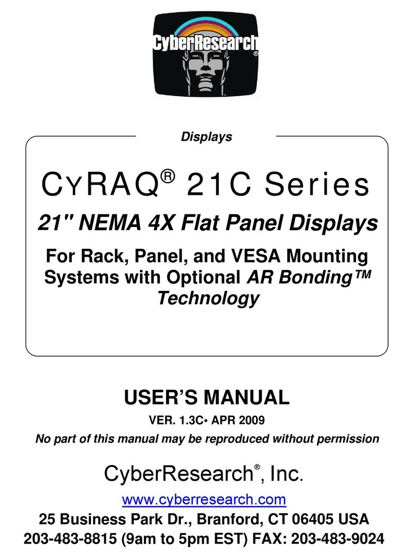CyberResearch CyRAQ 21C Series User manual