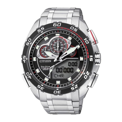 Citizen Eco-Drive U700 User manual