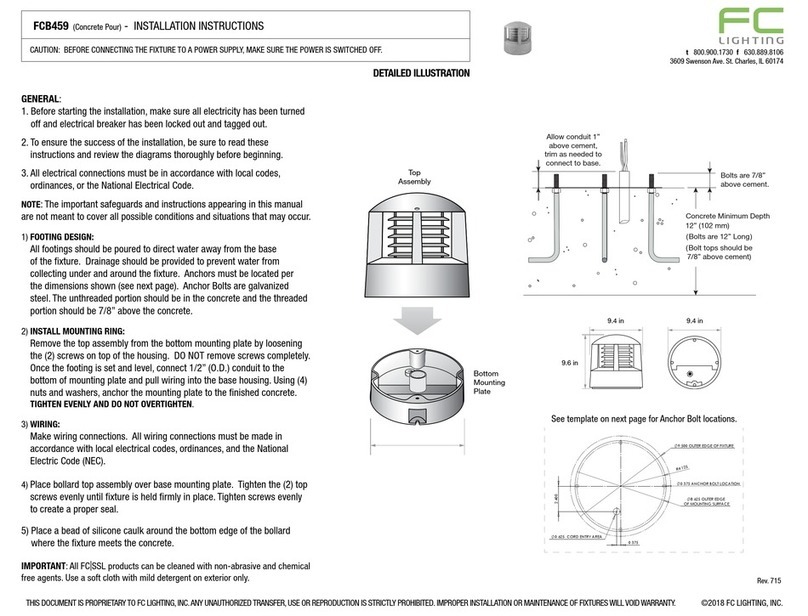 FC LIGHTING FCB459 installation instructions FC LIGHTING FCB459 installation instructions