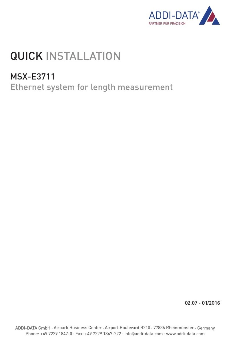 Addi-Data MSX-E3711 Original operating instructions