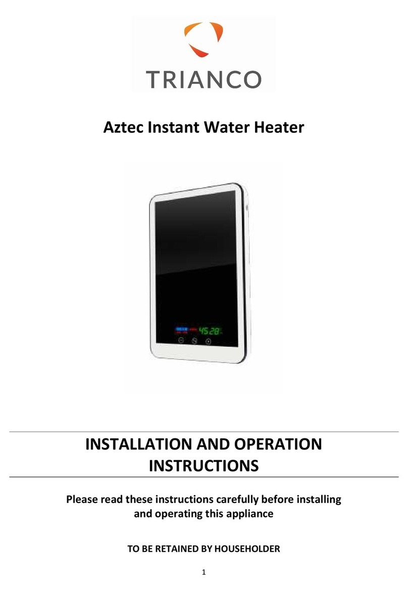 Trianco Aztec Installation and operation instructions Trianco Aztec Installation and operation instructions