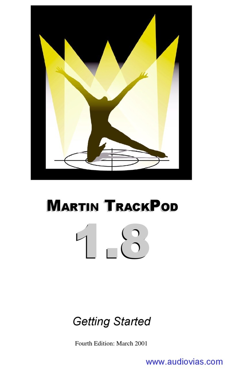 Martin Professional TRACKPOD 1.8 Getting started Martin Professional TRACKPOD 1.8 Getting started