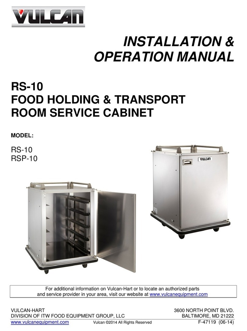 Vulcan-Hart RS-10 Installation & operation manual