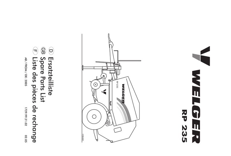 Welger RP 235 Spare parts list