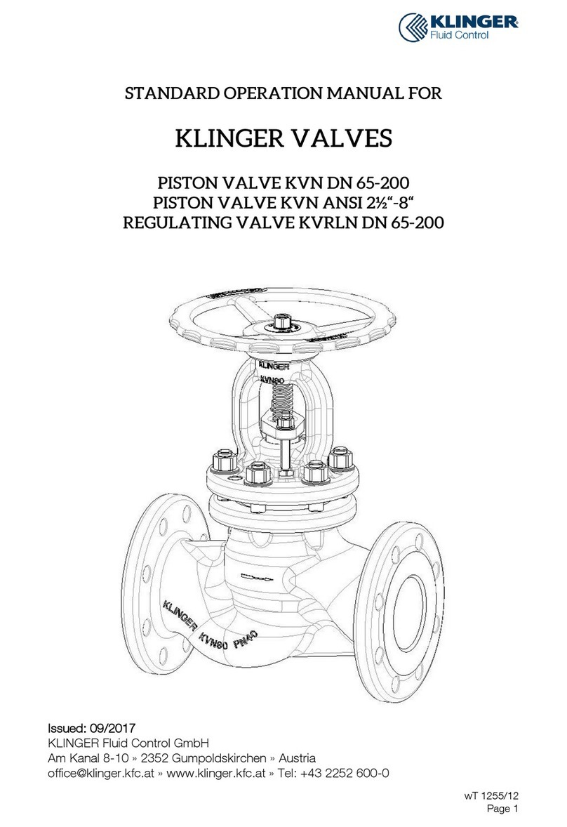 KLINGER KVN Series Standard Operation Manual
