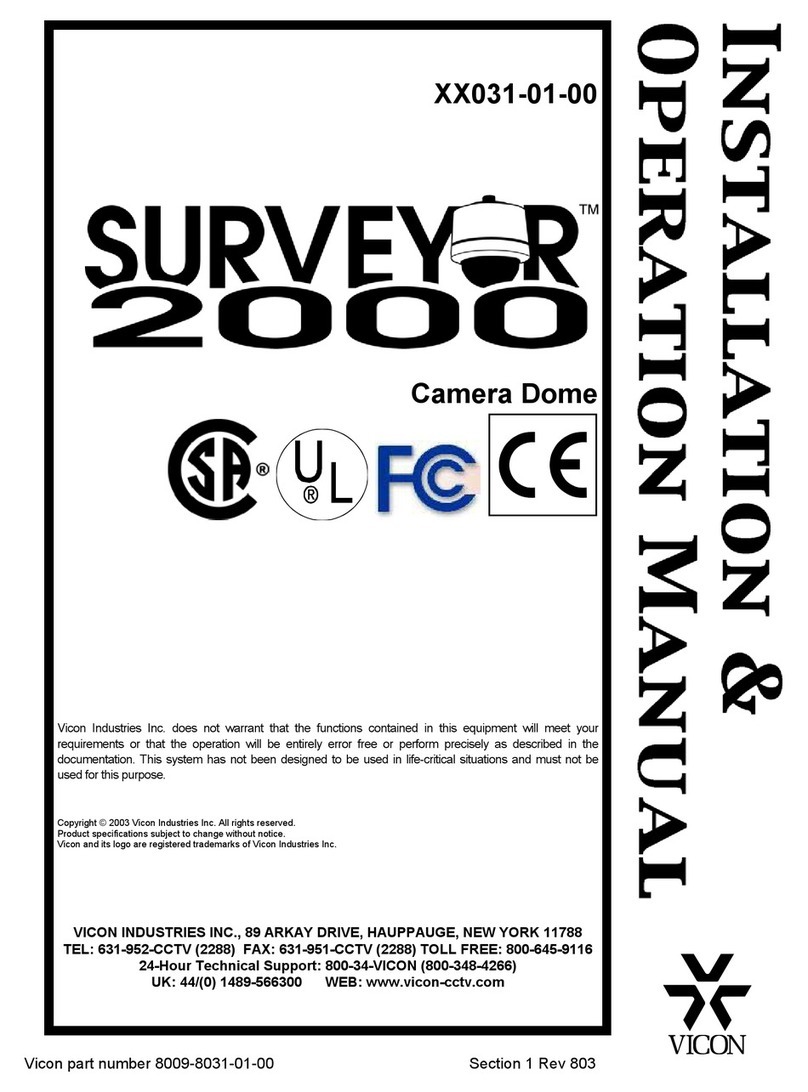 Vicon SURVEYOR 2000 S2000-CC22-EX User manual