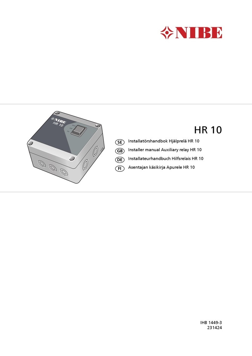 Nibe HR 10 Installer manual