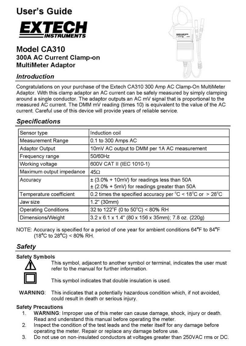 Extech Instruments CA310 User manual