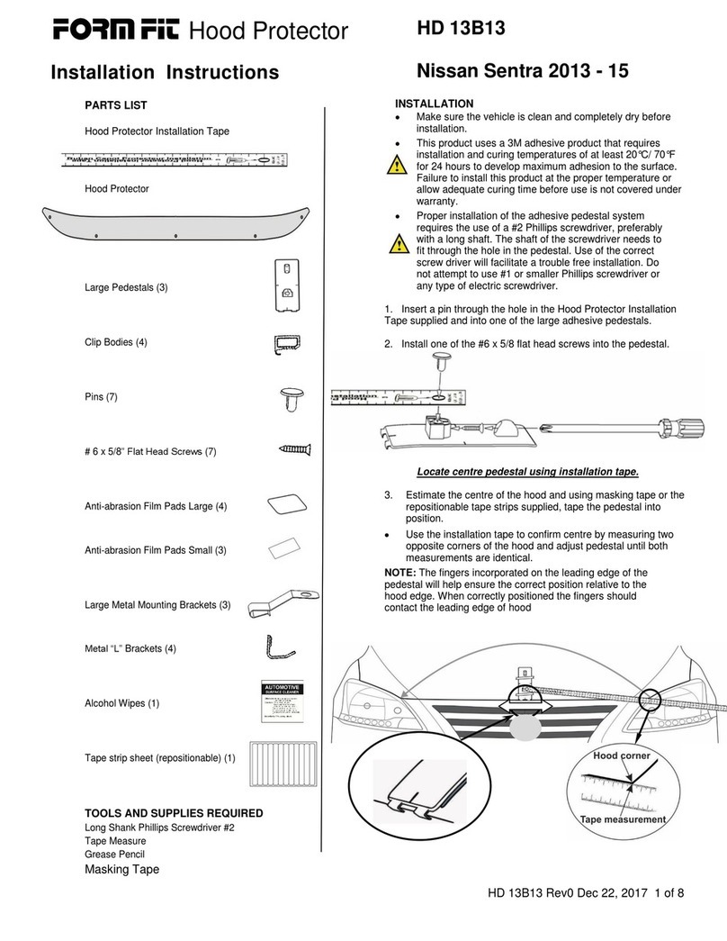 FormFit HD 13B13 installation instructions