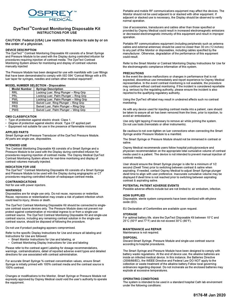 Osprey Medical DyeTect RRL User manual
