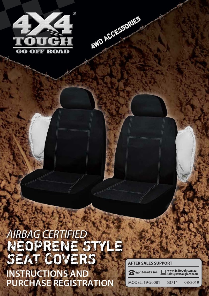 4x4 TOUGH Neoprene Style Seat Cover instructions 4x4 TOUGH Neoprene Style Seat Cover instructions