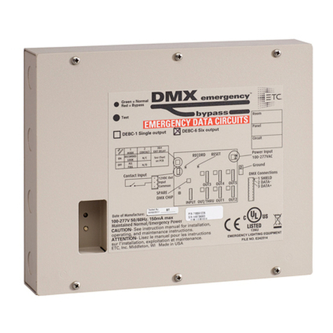 ETC DMX DEBC-1 User manual ETC DMX DEBC-1 User manual