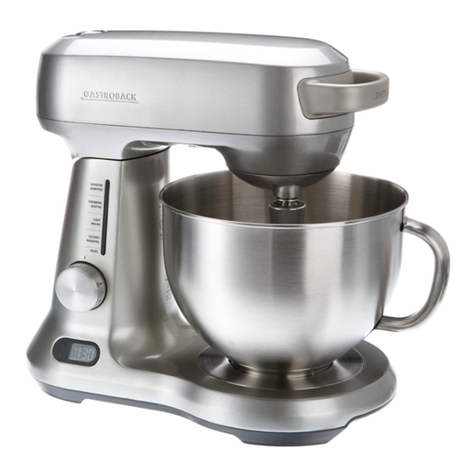 Gastroback Design Stand Mixer Advanced Pro User manual Gastroback Design Stand Mixer Advanced Pro User manual