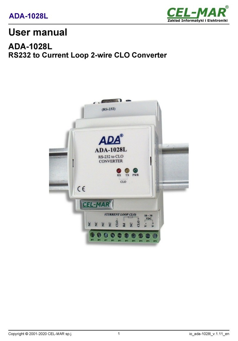 CEL-MAR ADA-1028L User manual