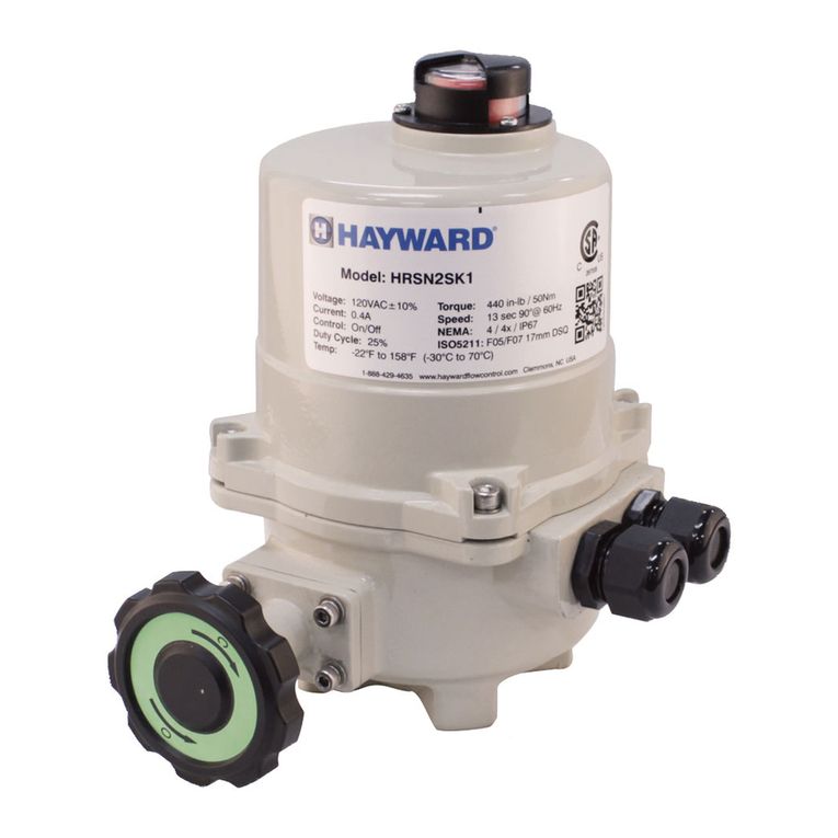Hayward HRSN2 series Installation, operation and maintenance instructions