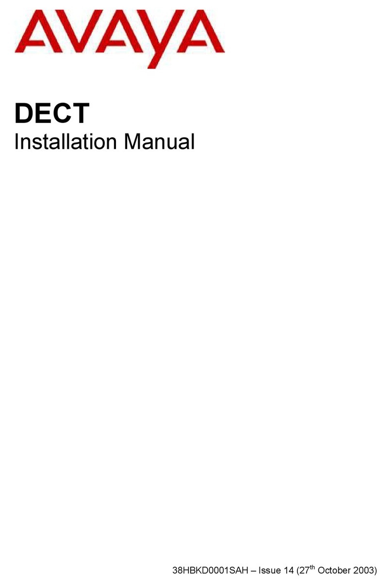 Avaya DECT installation manual
