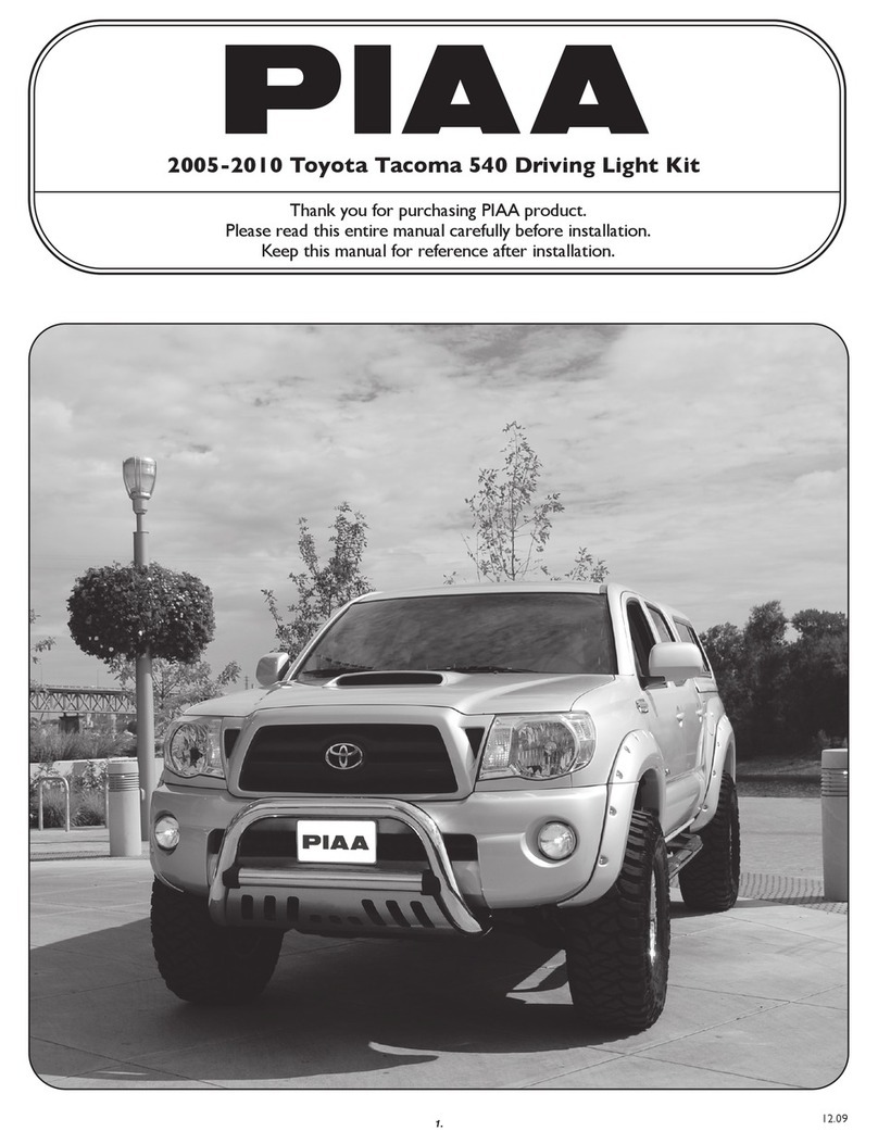 Piaa 540 manual